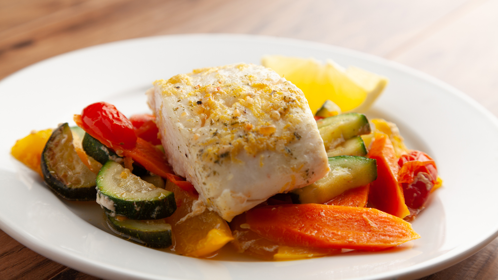Quick and Easy Dinners Parchment wrapped halibut with veggies The