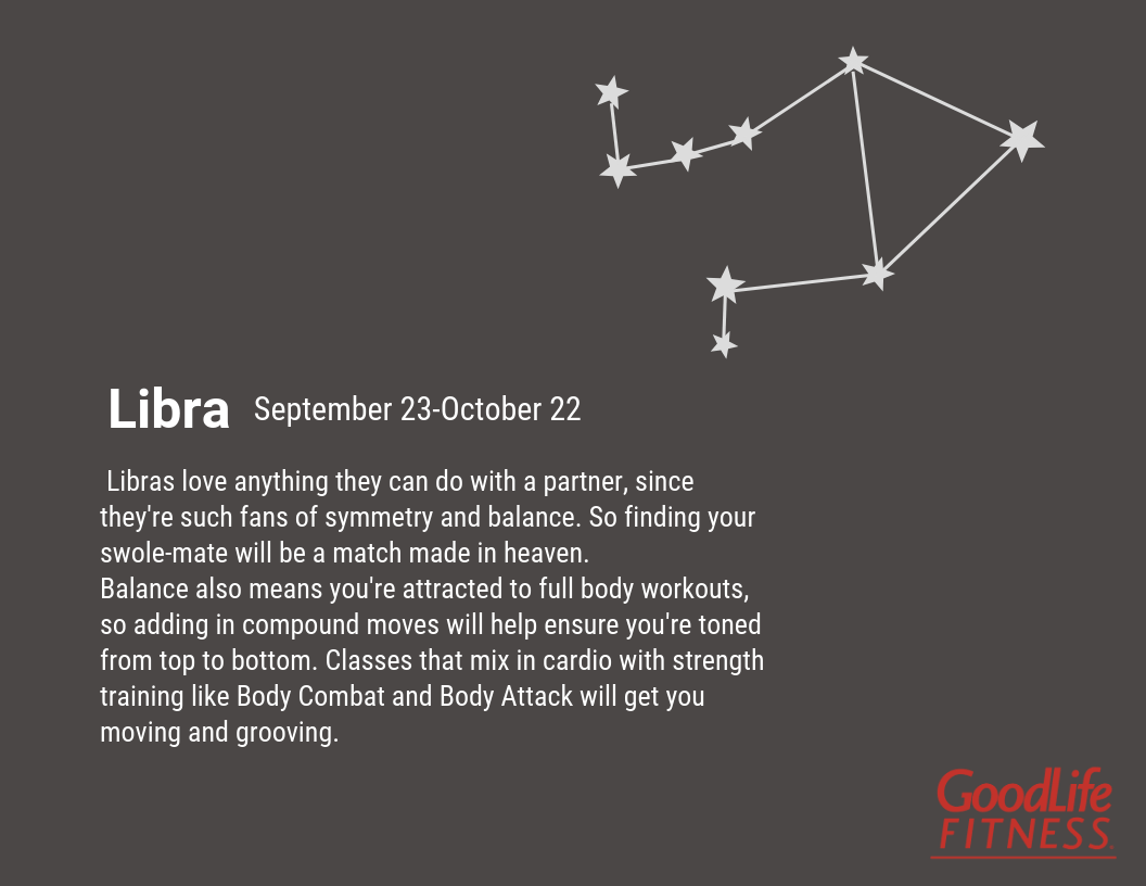 Workout For Your Horoscope: Libra | The GoodLife Fitness Blog