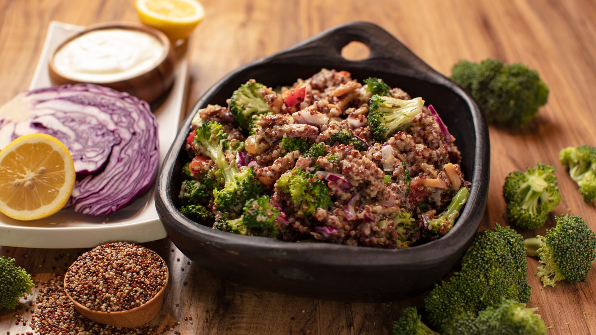 Meal Prep Quinoa Broccoli Salad Bowls The GoodLife Fitness Blog