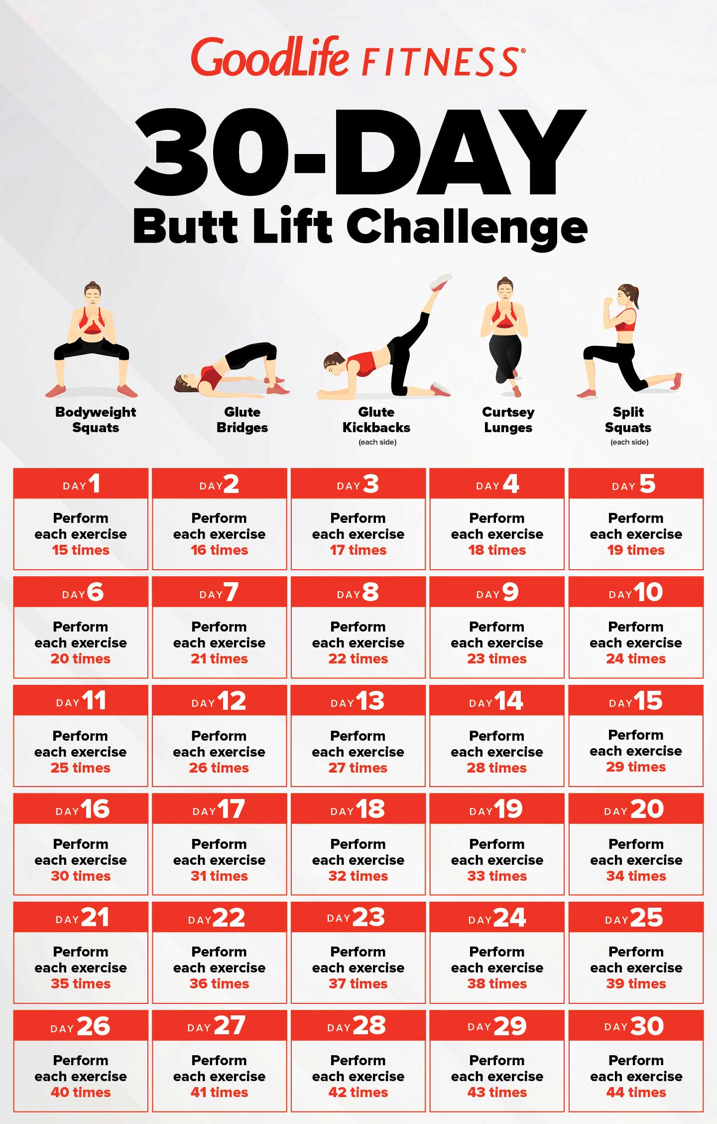 30 day split challenge